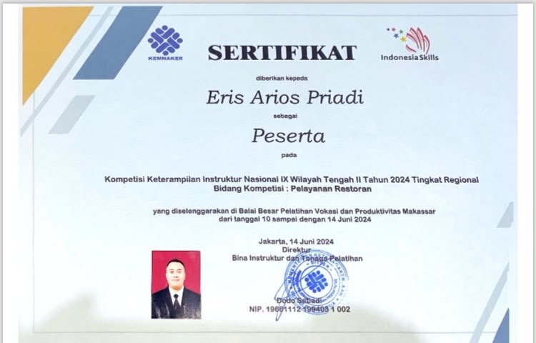 Sertifikasi Instructor KKNI Nasional