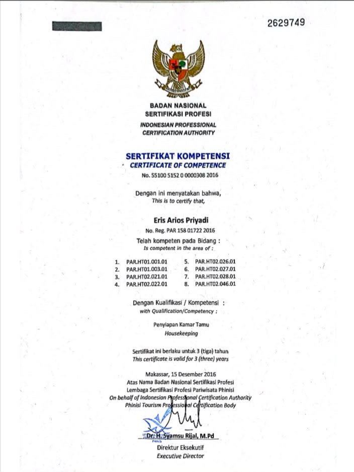 BNSP RA